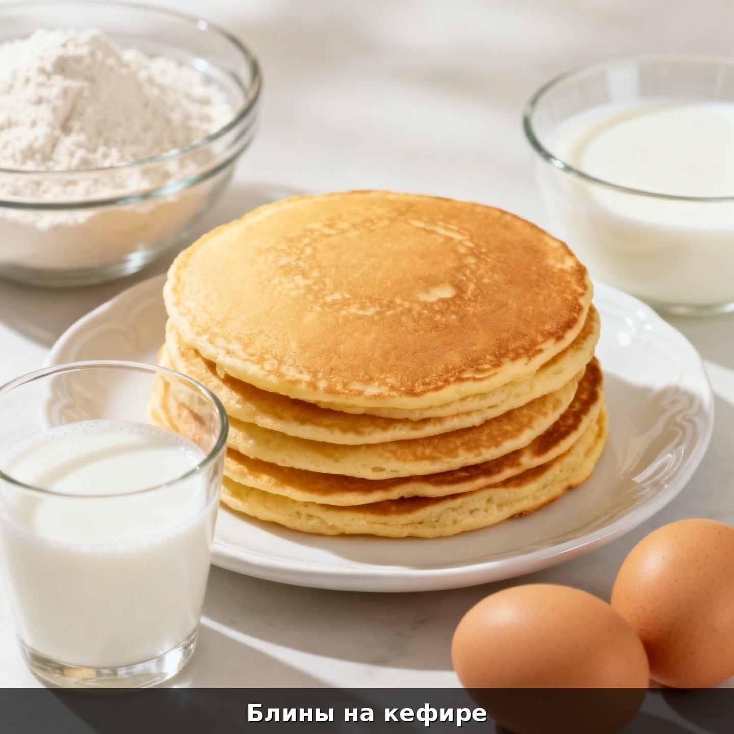 Блины на кефире
