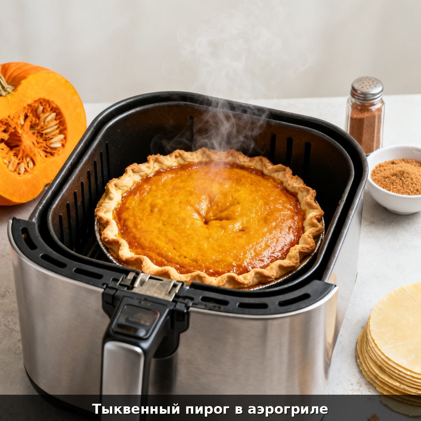 Тыквенный пирог в аэрогриле