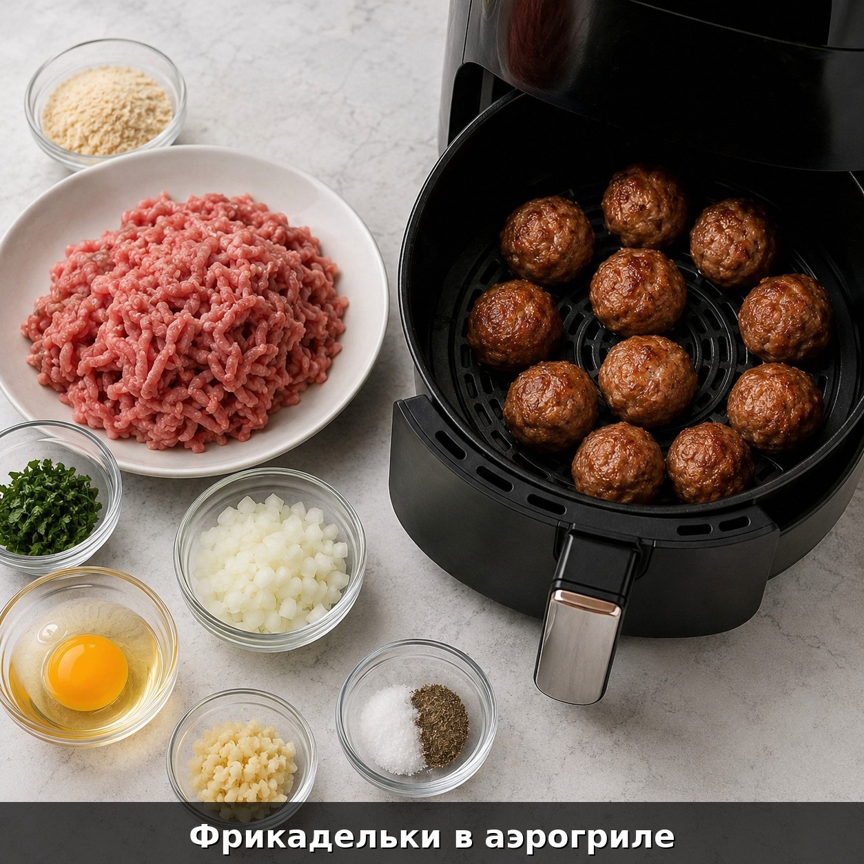 Фрикадельки в аэрогриле