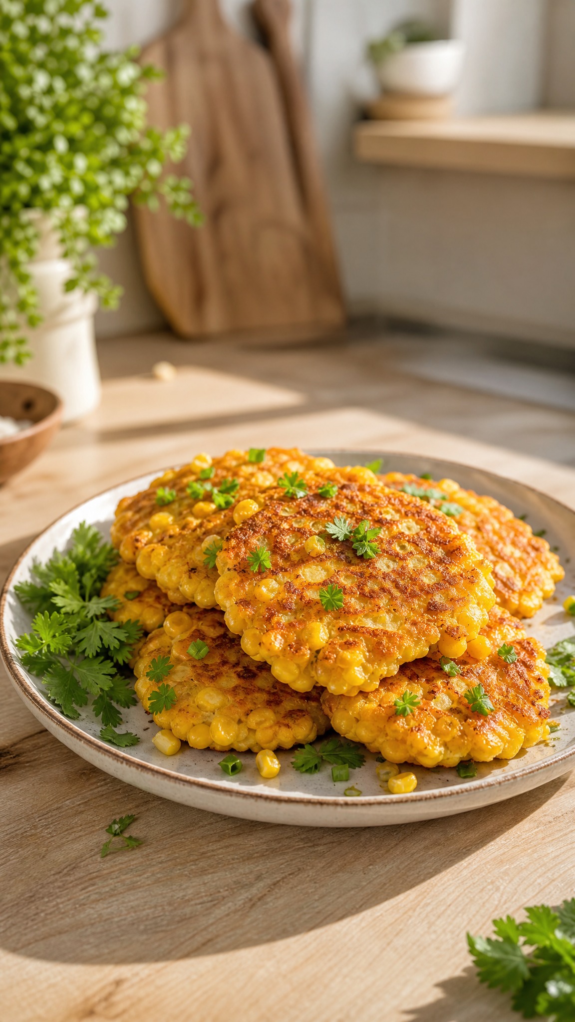 Кукурузные оладьи