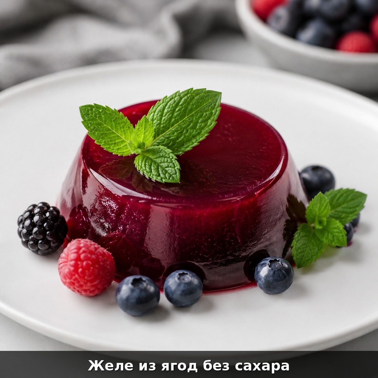 Желе из ягод без сахара